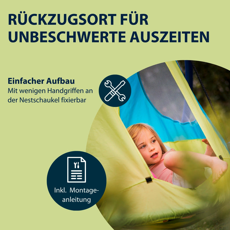 HUDORA Cosy Castle Zelt für Nestschaukel 110+ Aufbauzelt Schaukelzelt - 4005998835234