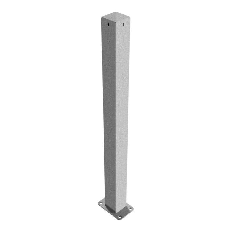 Schake Absperrpfosten Typ 470P ortsfest mit Bodenplatte feuerverzinkt 70x70mm - 4250384711733