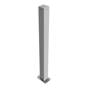 B-Ware Schake Absperrpfosten Typ 470P ortsfest mit Bodenplatte feuerverzinkt 70x70mm