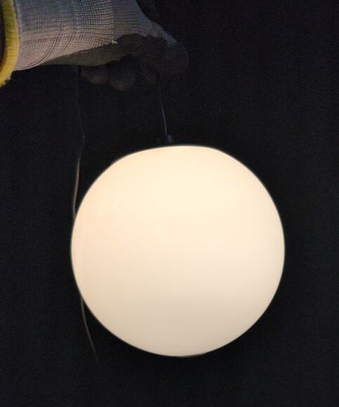 Lucande Stehleuchte Darrow LED dimmbar Touchdimmer Lampe schwarz/opal 320cm - 4255830903885