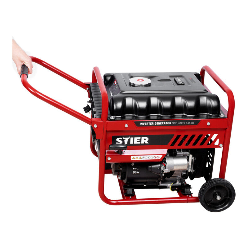 STIER Inverter Stromerzeuger SNS-500 5,0 kW Benzin Generator 75 dB(A) 18l 43kg - 4251709643678