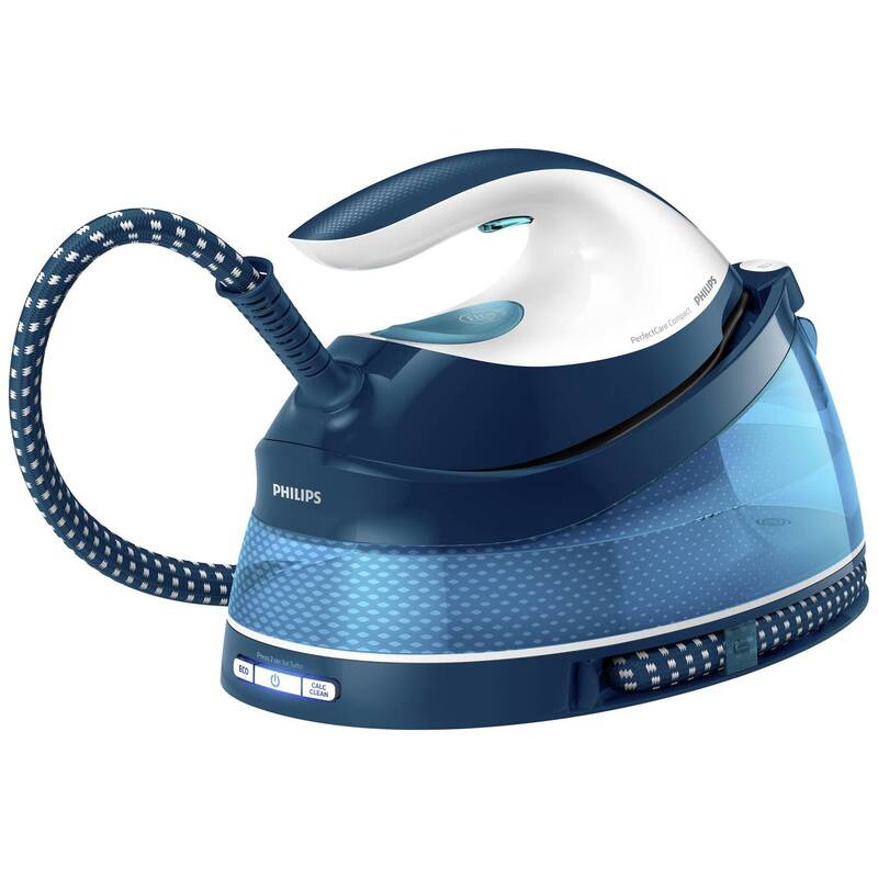 Philips Home Dampfbügelstation Dampfbügeleisen GC7840/20 2400W Blau-Weiß 1.5l - 8710103935841