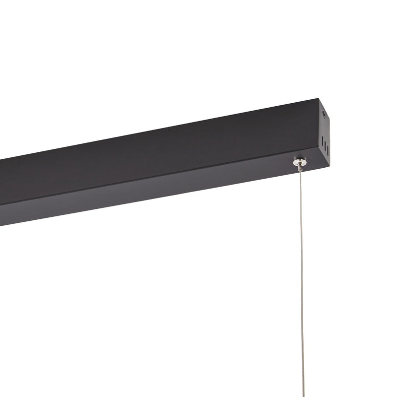 Lucande Hängelampe Hängeleuchte Mylosh LED Pendelleuchte dimmbar schwarz 150cm - 4255830917837