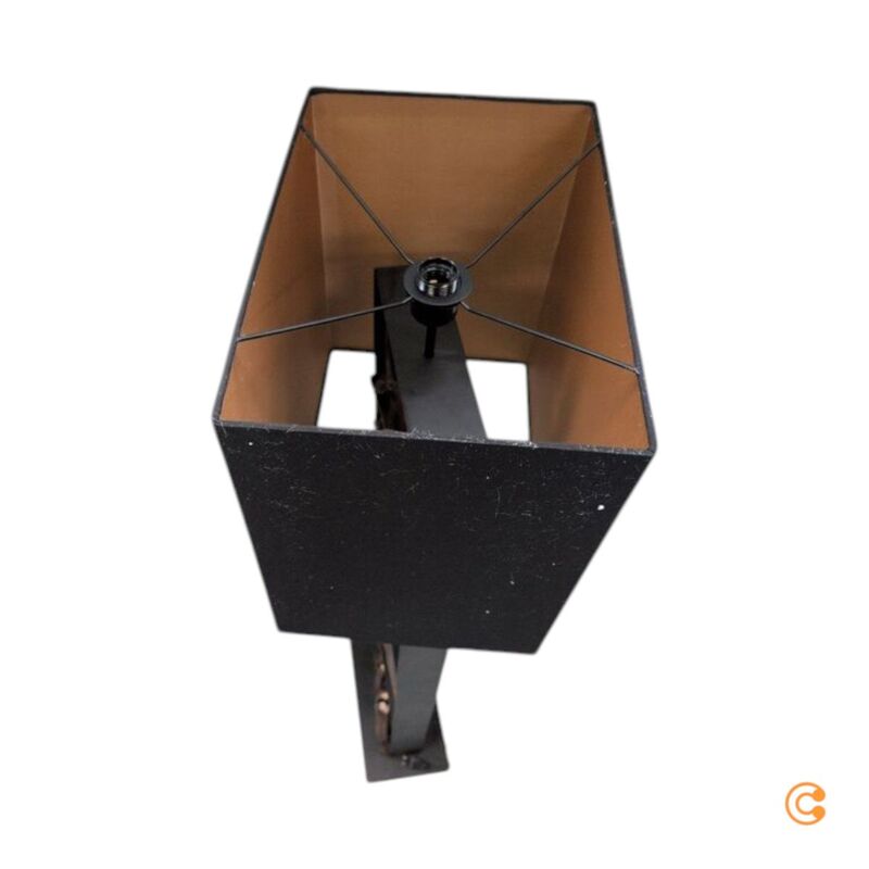 KARE Stehleuchte Nature Wave Lampe Holzfuß E27 schwarz braun 163cm Höhe 1x60W - 4025621518051