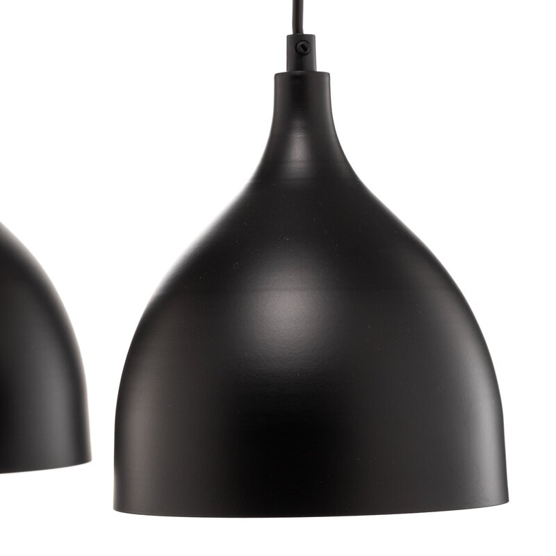 Luminex Hängeleuchte Pendelleuchte Nanu Deckenlampe vierflammig schwarz lang - 5907565918793