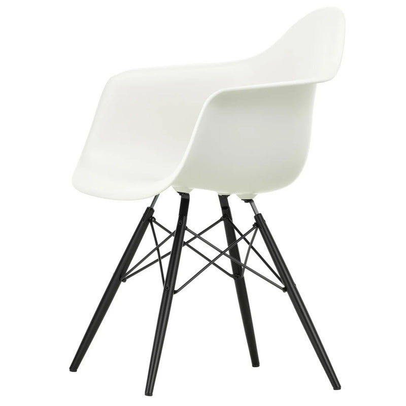 Vitra Stuhl Armchair Eames Kunststoff weiß Ahorn schwarz SIEHE TEXT/FOTO - 4055737018732