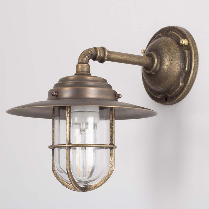 K.S. Verlichting Außenwandleuchte Tours Gartenleuchte Lampe bronze IP44 1x60W - 8714732135207