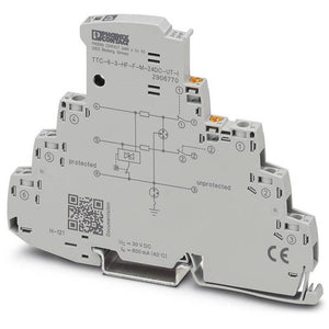 B-Ware Phoenix Contact Überspannungsschutz Ableiter TTC-6-3-HF-F-M-24DC-UT-I 1 Stück