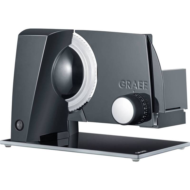 Graef Allesschneider Küchenmaschine S 12002 Schwarz Edelstahl 170W 20cm - 4001627044800