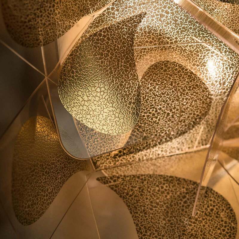 Slamp Hängeleuchte Clizia Mama Non Mama LED Pendelleuchte Lampe gold klar Ø78cm - 8024727096919