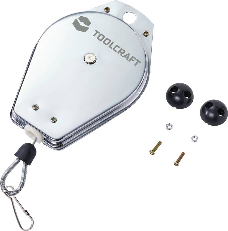 TOOLCRAFT Federzug Seilauszug 2m Tragkraft max. 3kg - 4064161190198