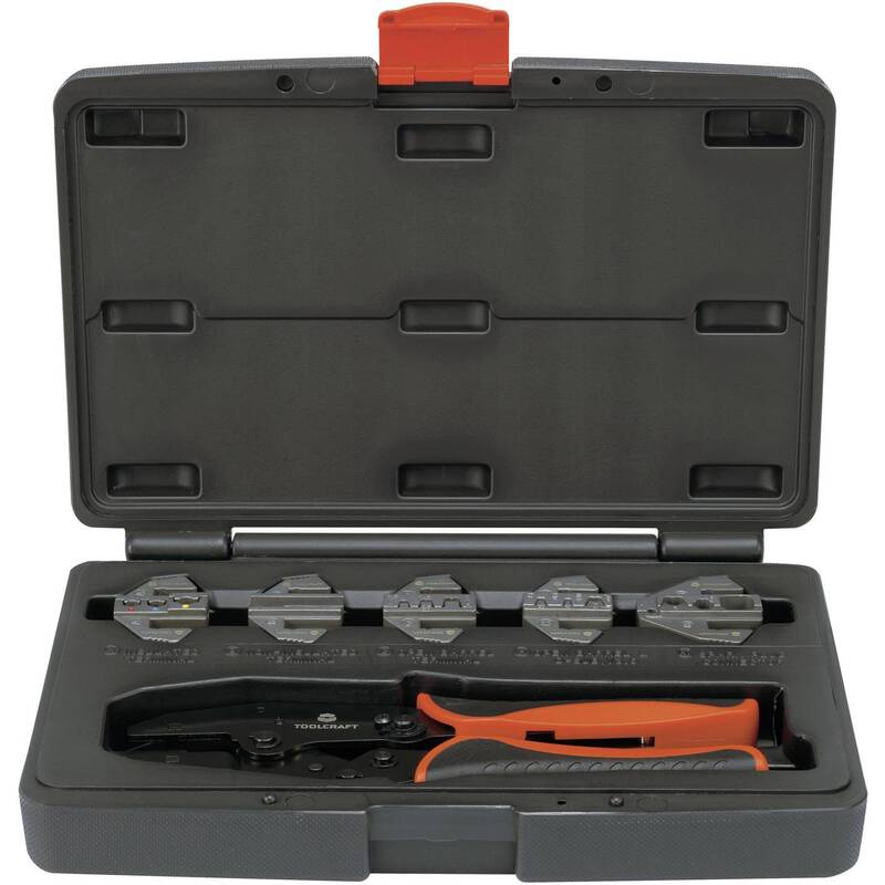 TOOLCRAFT Crimpzange Zange Werkzeug Kombizange Crimpwerkzeug 6-teilig Set - 4016138823608