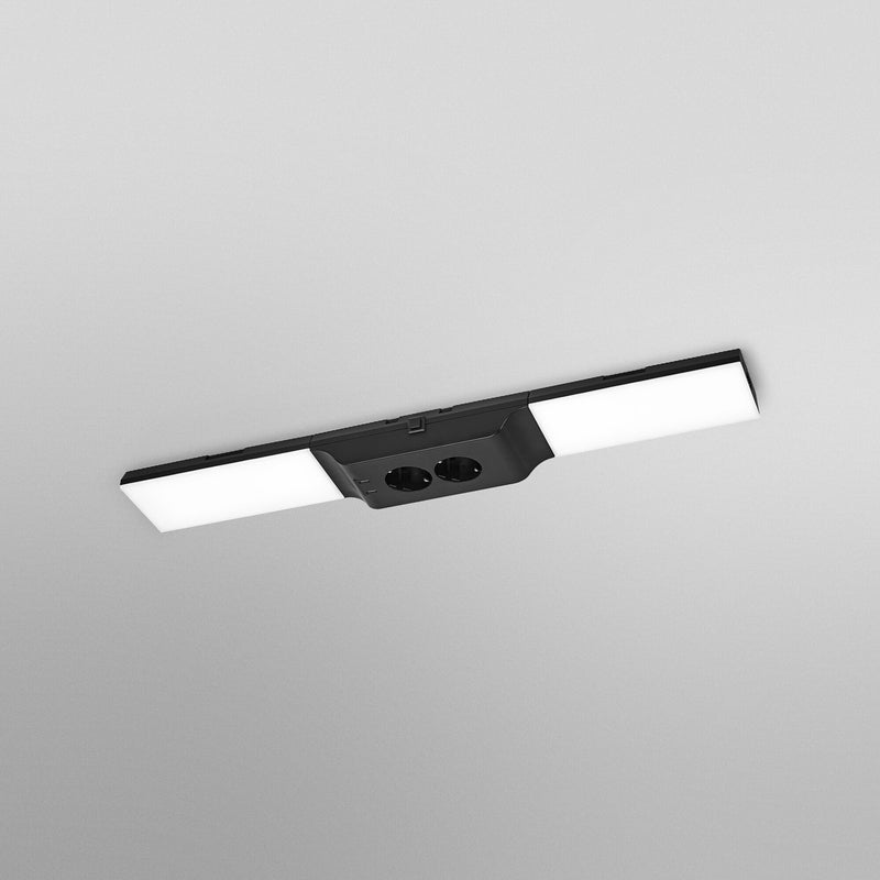 OSRAM LED-Unterbaulampe Socket dimmbar schwarz 3000K mit Steckdose 54,8cm - 4099854463211