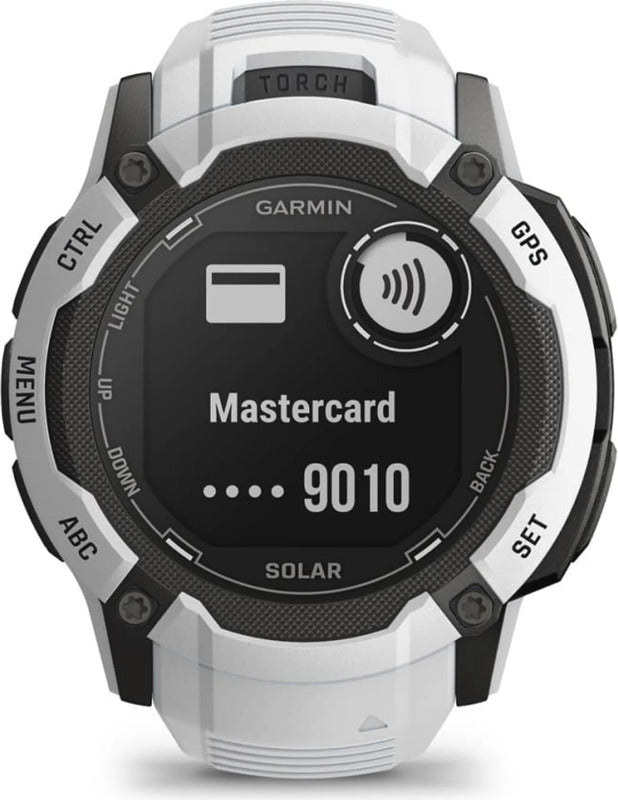 Garmin Uhr Smartwatch Sportuhr Instinct 2X Solar 50mm Weiß GPS Bluetooth Onesize - 0753759319366