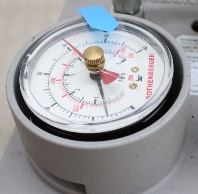 Rothenberger Prüfpumpe RP 50 Druckprüfung 60 bar Wasser Öl Glycol 530x185mm - 4004625602003