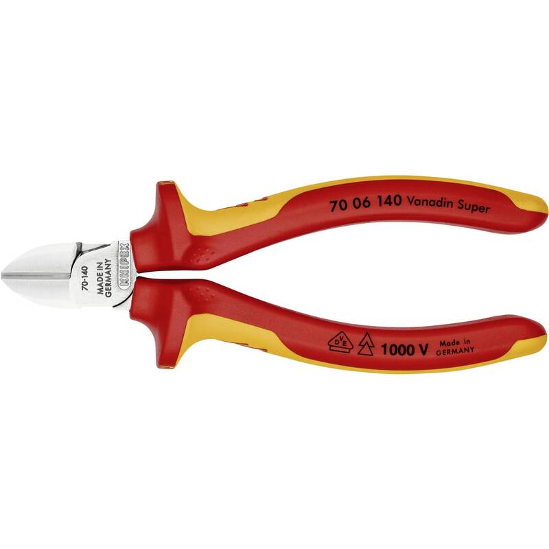 Knipex Seitenschneider VDE 140mm Präzisionswerkzeug Vanadium Elektrostahl Zange - 4003773040293