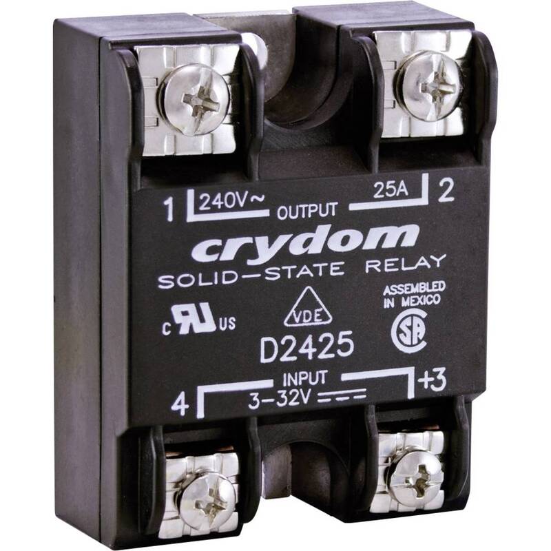 Crydom Halbleiterrelais D2410 10A Relais Lastrelais Schaltspannung max. 280 V/AC - 4016138061970