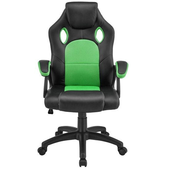 Schreibtischstuhl Montreal Racing Stuhl ergonomisch grün Drehstuhl bis 120 kg - 4260565521754
