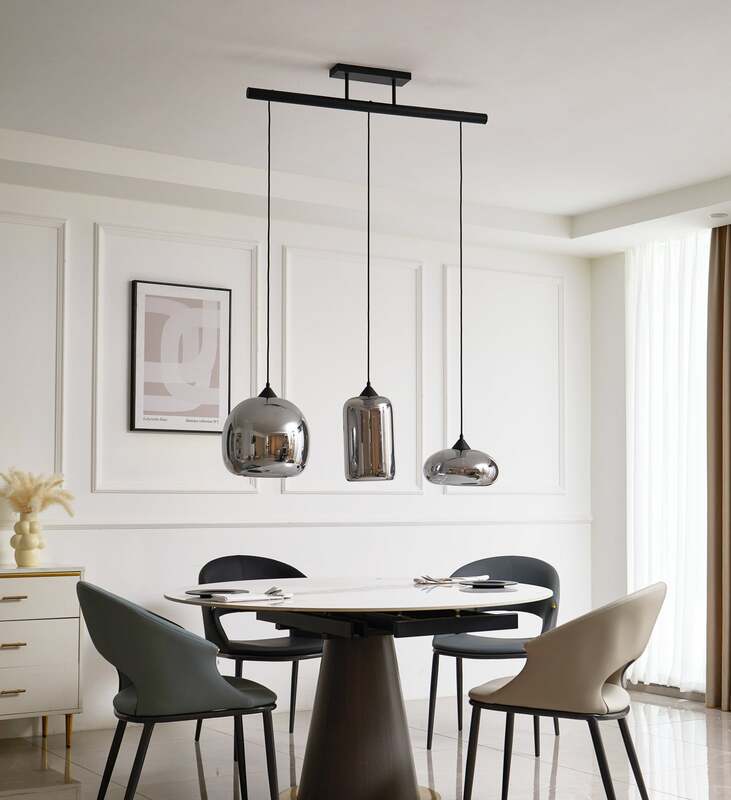Lindby Arloris Pendellampe Pendelleuchte Lampe Leuchte 3 flammig Glasschirm 60W - 4251911743371