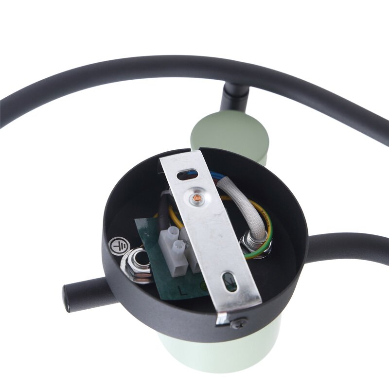 Lindby Deckenstrahler Ovelia Deckenlampe Deckenlicht grün/schwarz 3-flg. Ei633 - 4251911774993