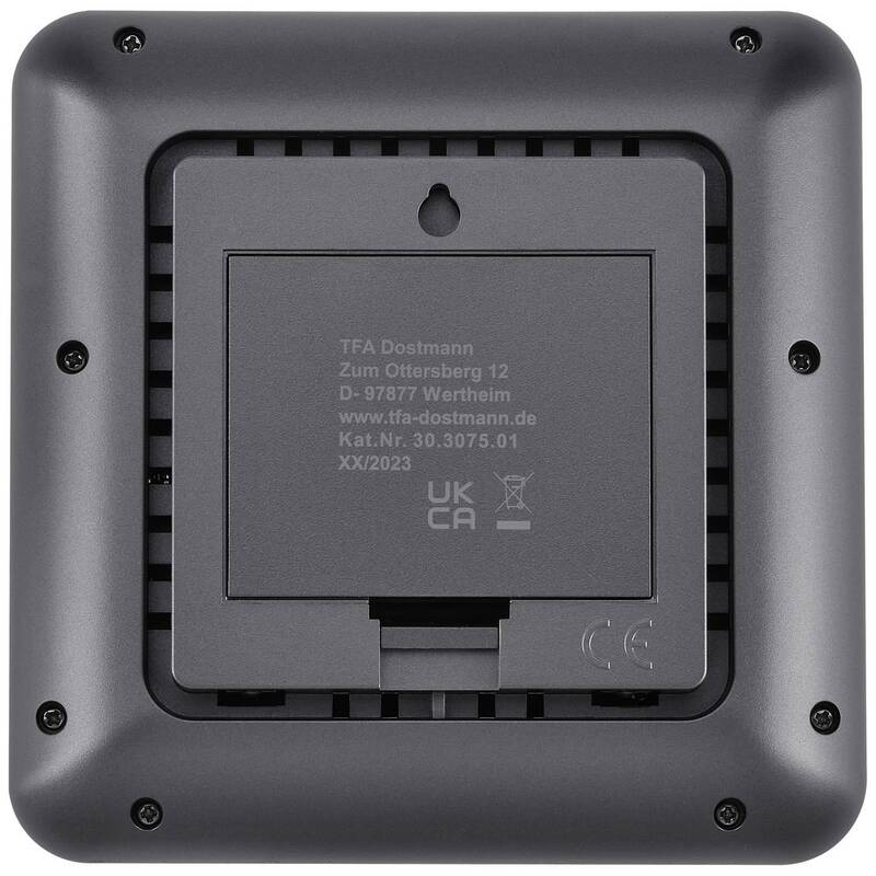 TFA Funk-Thermo-Hygrometer KLIMA@HOME 2 mit 3 Sensoren digital schwarz - 4009816040398