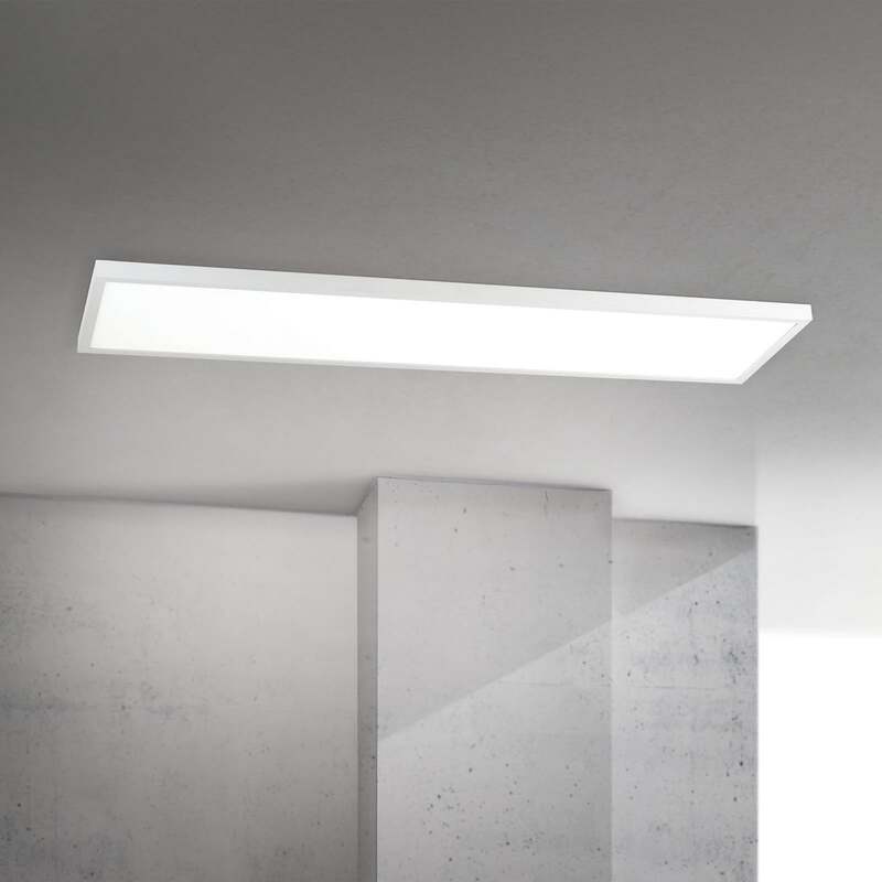 Disc Deckenleuchte Deckenlampe LED weiß Lichtfarbe Aluminium Kunststoff 115 cm - 9003090281930
