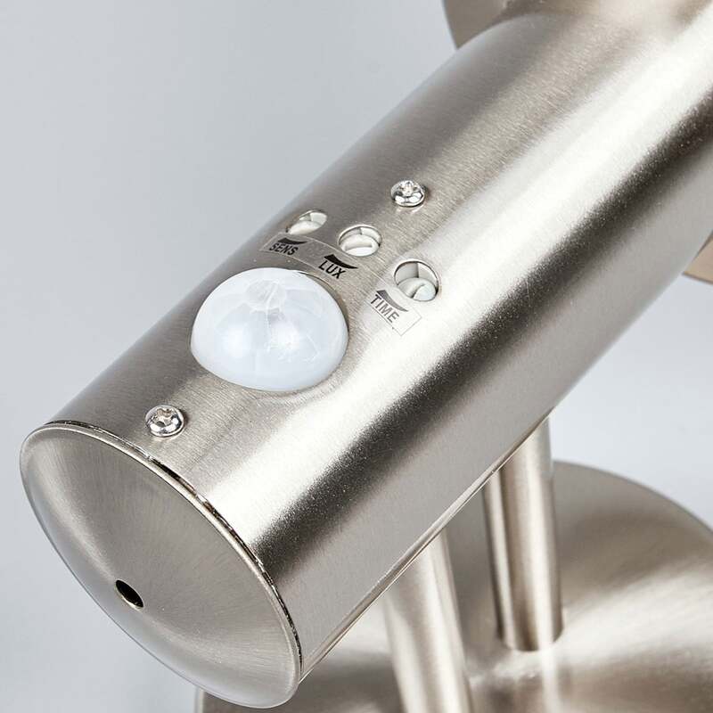 Lindby Außenwandleuchte Nada Edelstahl Gartenlampe Bewegungsmelder IP44 E27 LED - 4251096510867