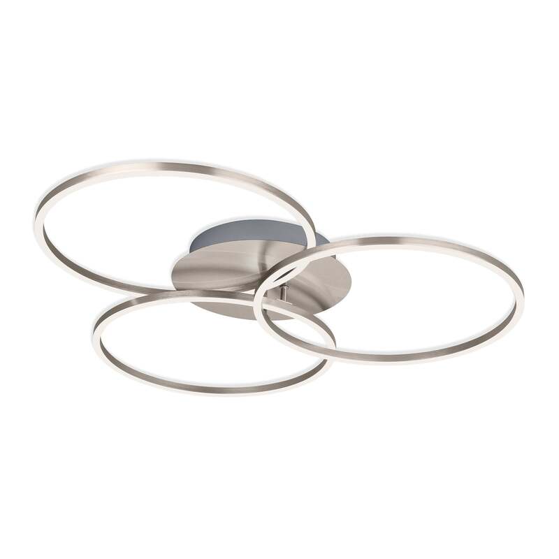 Briloner Deckenlampe Leuchte Frame Ring dimmbar LED 3-flammig nickel 71,7x67,4cm - 4002707405726