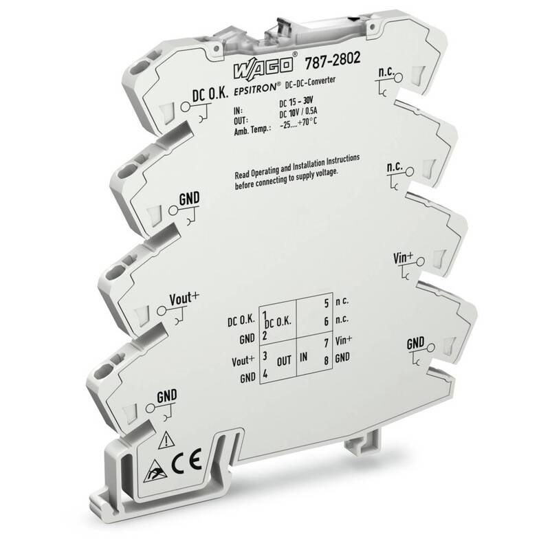 WAGO DC/DC-Wandler Spannungswandler 787-2802 Stromversorgung Tragschienenmontage - 4055143407069