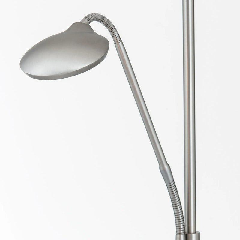 Cobra Deckenfluter Stehlampe LED Leselampe Nickel Lampe Leuchte Schalter Dimmbar - 9003090257485