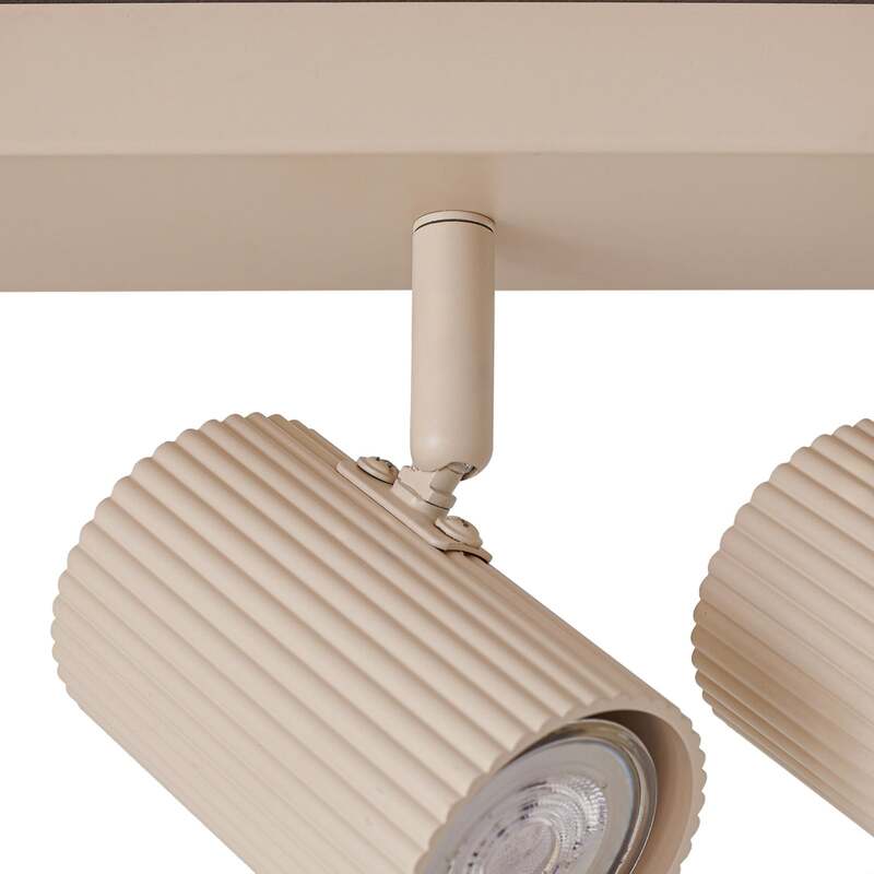 Lindby Deckenspots Spotleuchte Kardis beige 6-flammig Metall LED GU10 100 cm - 4255830904004