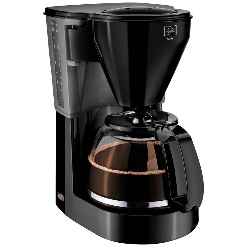 Melitta 1023-02 Kaffeemaschine 10 Tassen Schwarz 1050 Watt Glaskanne - 4006508218714