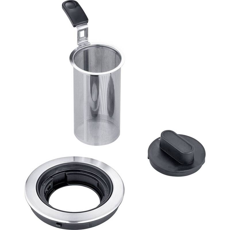 Severin Teebereiter Glas Edelstahl 1l 2200W Timer Warmhaltefunktion Teekocher - 4008146030796