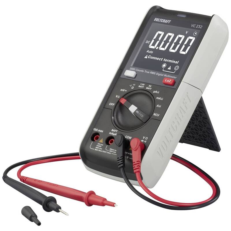 VOLTCRAFT VC232 Hand-Multimeter digital 600V True RMS mit Taschenlampenfunktion - 4064161218014