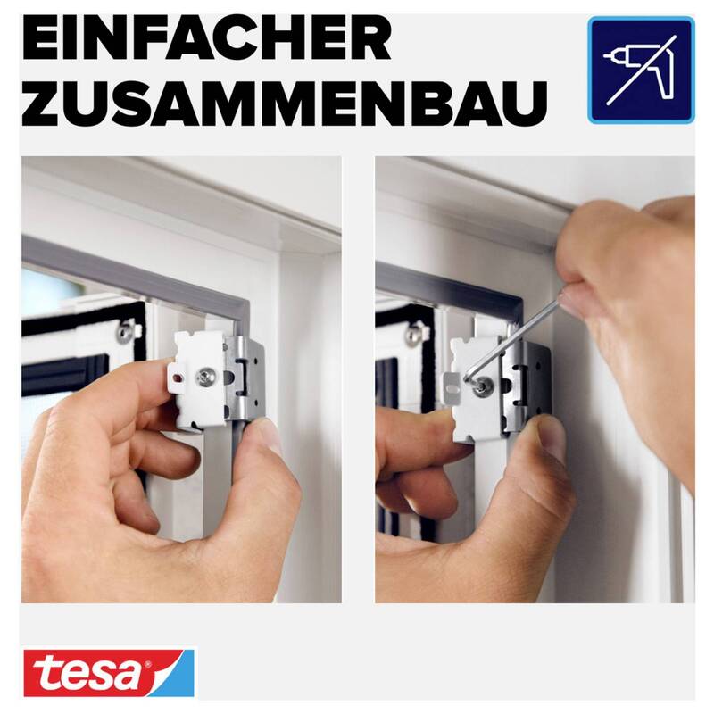 Tesa Fliegengitter Adapter-Set Insektenschutz für Tesa Fliegengitter weiß 1 St. - 4063565057830