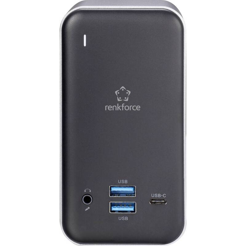 Renkforce USB-C Notebook Dockingstation Universal Ladefunktion Ladeturm Laden - 4064161039251