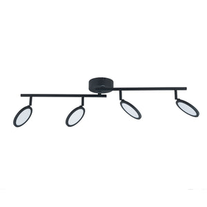 B-Ware Lindby LED-Spot Manel dimmbar Eisen schwarz 82cm Leuchte Strahler Lampe 4-flg