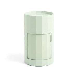 B-Ware HAY Schrank Aufbewahrung Container Facet Cabinet Rollen Füße Mintgrün hoch 66 cm