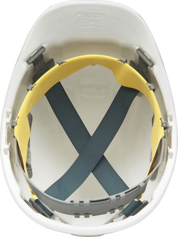 Schuberth Schutzhelm Helm Baumeister 80 HDPE BLUE 4 Punkt Gurtband 25 STÜCK - 4017765037871