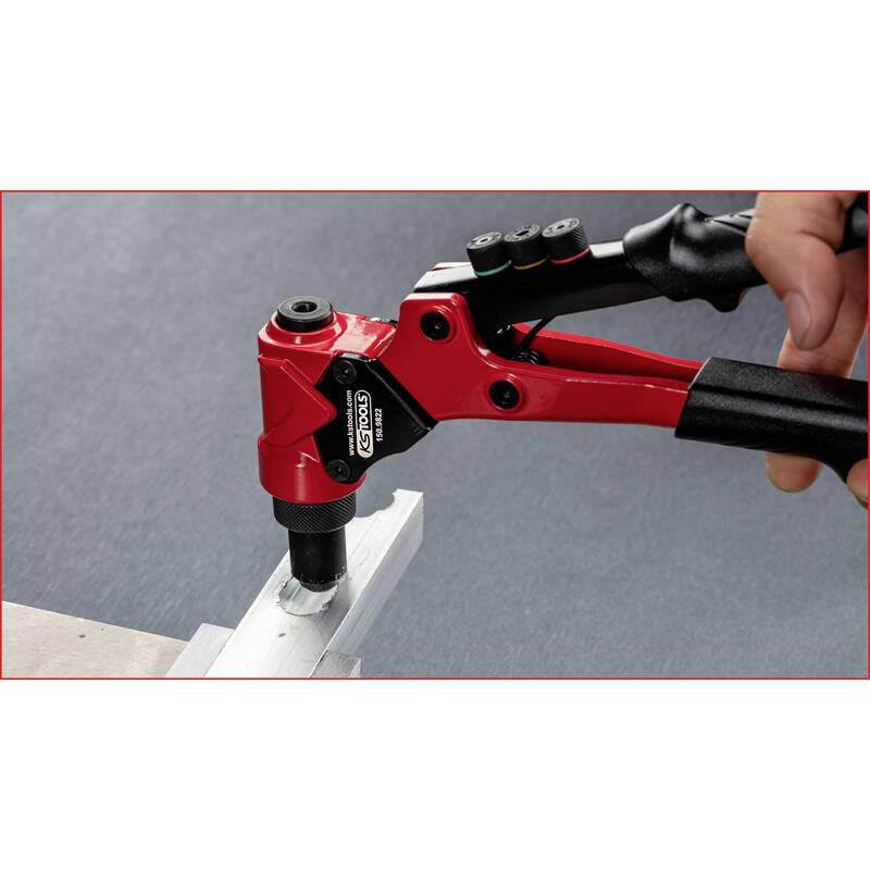 3 in 1 Handnietzangen-Satz drehbar 12-tlg. max. Nietdurchmesser 6,4 mm - 4042146884775