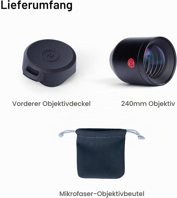 Moment SuperTele 240 mm Objektiv II Teleobjektiv für Smartphone Kamera 240mm - 0850079113640