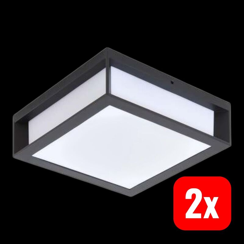 Lindby Außenwandleuchte Sivana LED Wandleuchte Gartenlampe dimmbar schwarz 26 cm - 4251911786828