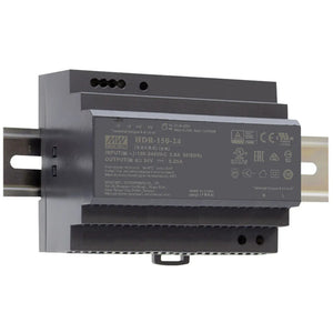 B-Ware Mean Well HDR-150-24 24V Stromschienennetzteil RoHS-konform für Industrie