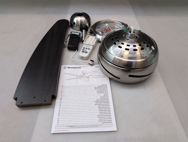 Westinghouse Deckenventilator Ventilator Aluminium 60W 132cm mit Fernbedienung - 4895105604880