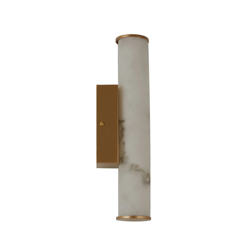 Searchlight LED Bad-Wandlampe Wales dimmbar gold marmoriert 35cm Stahl Resin - 5053423301198