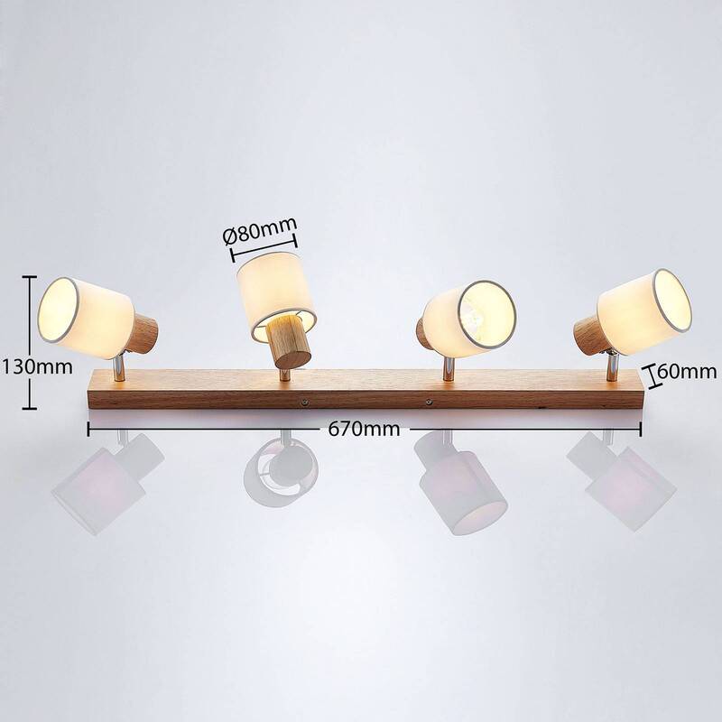 Lindby Wanessa Deckenstrahler Deckenlampe Hängelampe Lampe vierflammig E14 weiß - 4251096566772