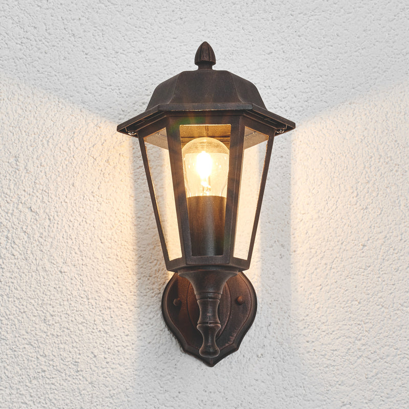 Lindby Außenwandleuchte Lamina LED Gartenlampe Wandleuchte dimmbar rost 31,3cm - 4251096500271