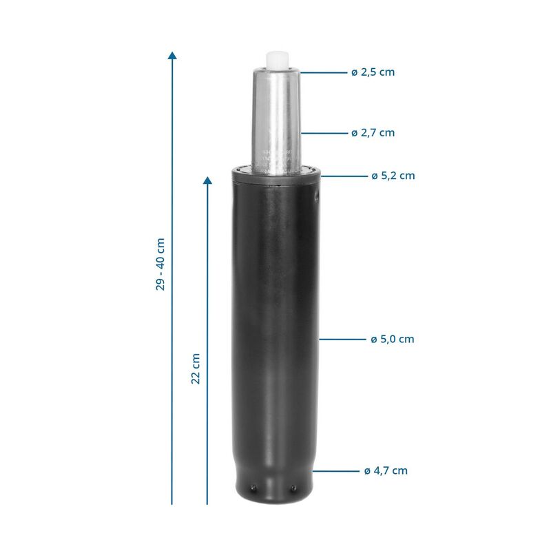 hjh OFFICE Feder GF-L Größe L Gasfeder 29-40 cm Stuhlfeder Drehstuhlfeder - 4251084640774