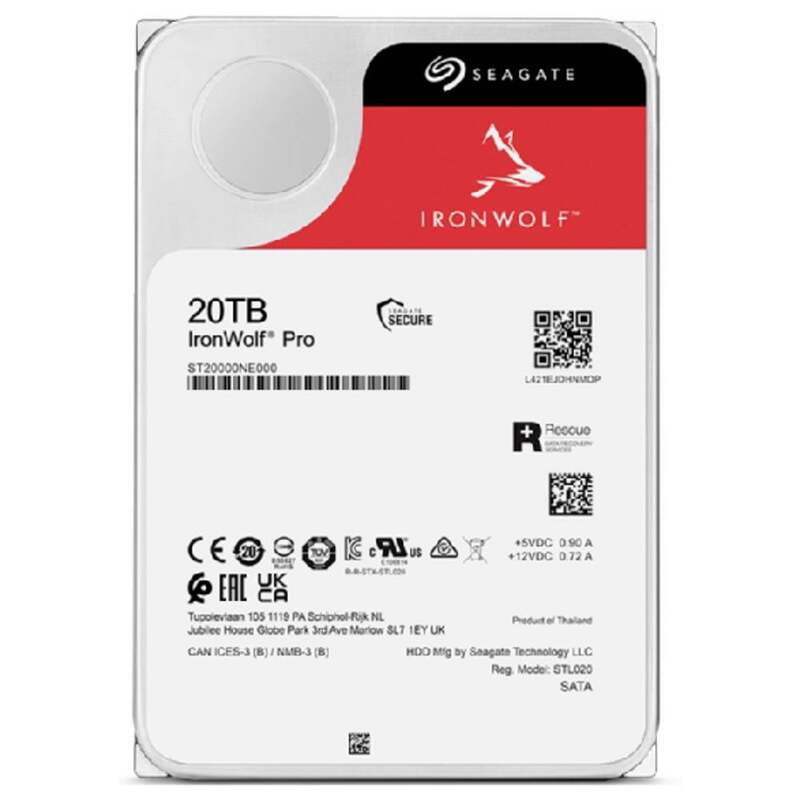 Seagate Festplatte Laufwerk IronWolf Pro 3.5 Zoll 20 TB SIEHE TEXT/FOTO - 8719706432276