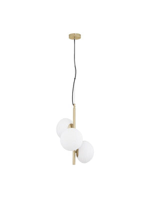 B-Ware Nova Luce Pendelleuchte Hängeleuchte ALLEN E14 LED 3-flammig Gold dimmbar Lampe